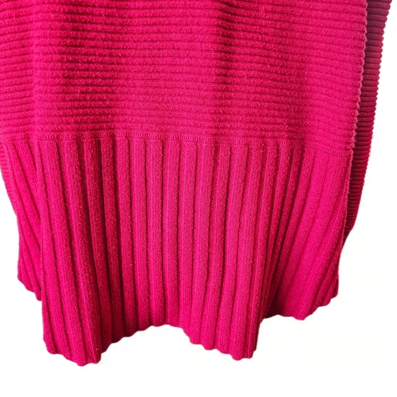 Cyrus Cowl Neck Ribbed Turtleneck Red Cozy Tunic Sweater Red XL Womens - Picture 6 of 12